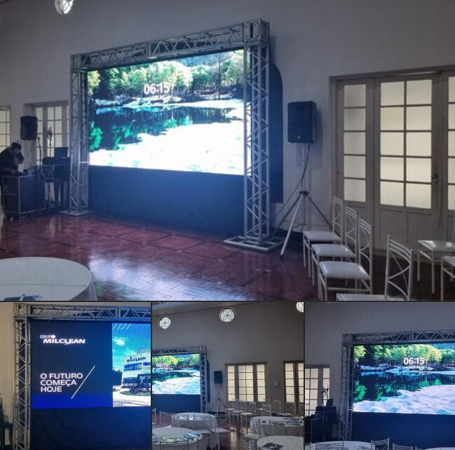 Locação de Painel de LED 3.0 de Alta Definição, Sonorização para Evento Corporativo, faça sua reserva, Rack 95 Eventos - Deus sempre no comando.